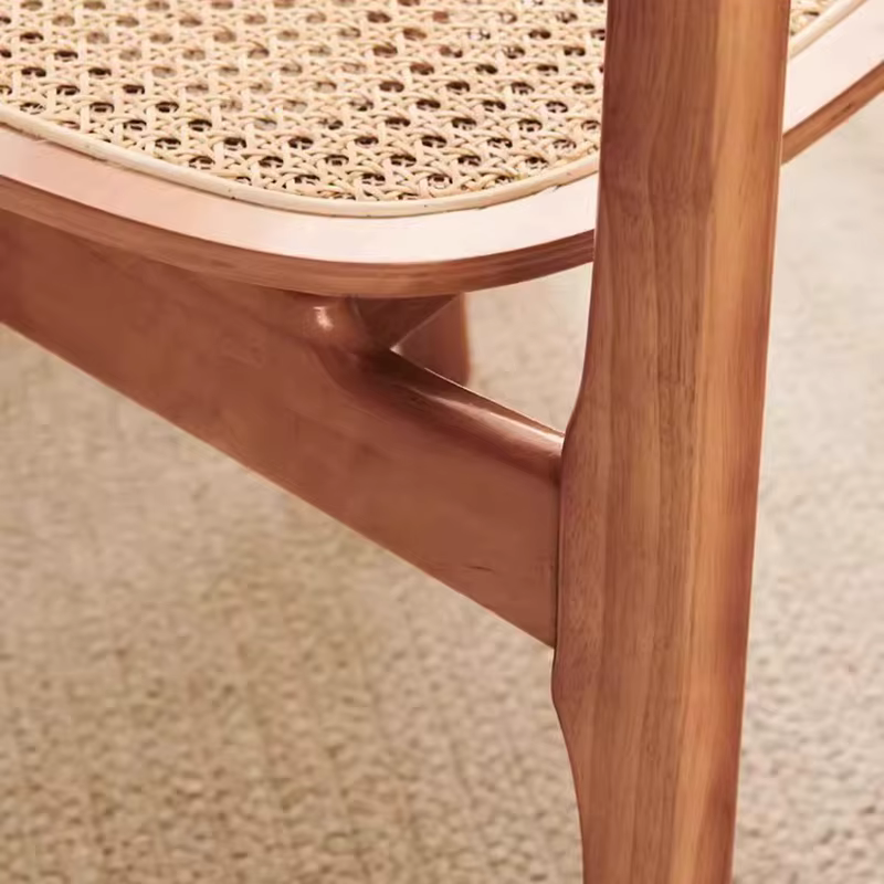 Ensemble de 2 Chaises de salle à manger classiques en rotin rustique, Chaises de salle à manger minimalistes, ergonomiques de qualité supérieure, meubles de maison