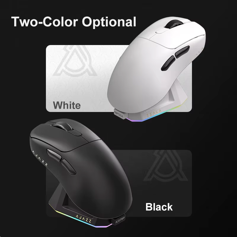 Souris de jeu sans fil AJAZZ AJ179 PRO PAW3395 avec base de charge RGB