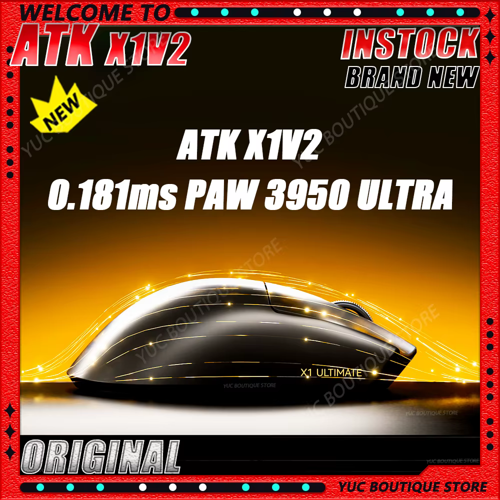 Nouveau souris de jeu ATK Blazing Sky X1V2 double 8K faible retard longue durée de vie de la batterie