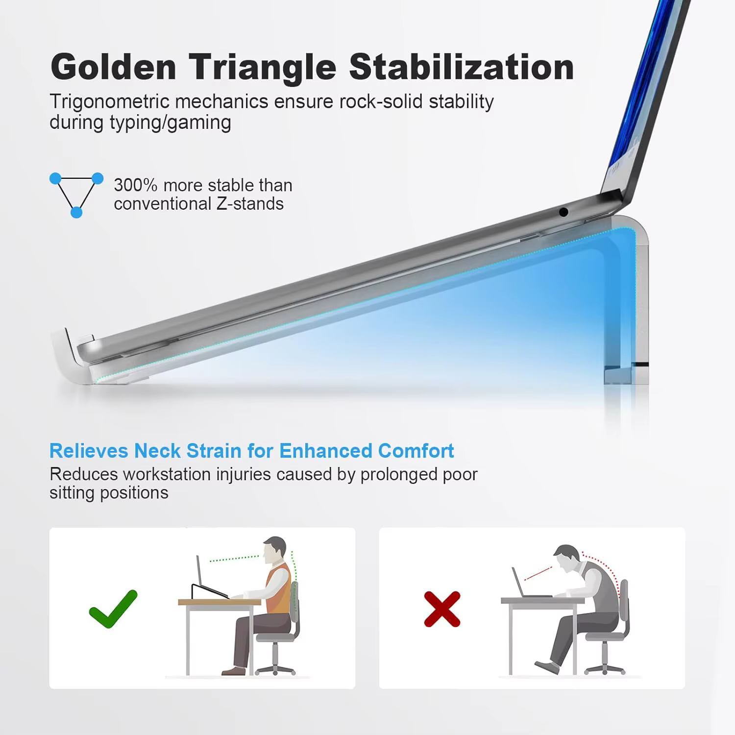 Support pliable pour ordinateur portable