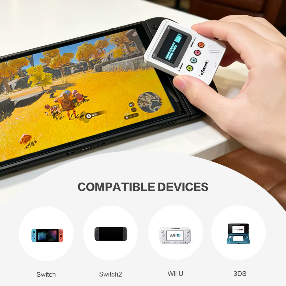 Émulateur Smart Amiib, émulateur de balises Nfctool, graveur et copieur de cartes Amiibo pour émulateur Switch Switch2 avec émulation en un clic