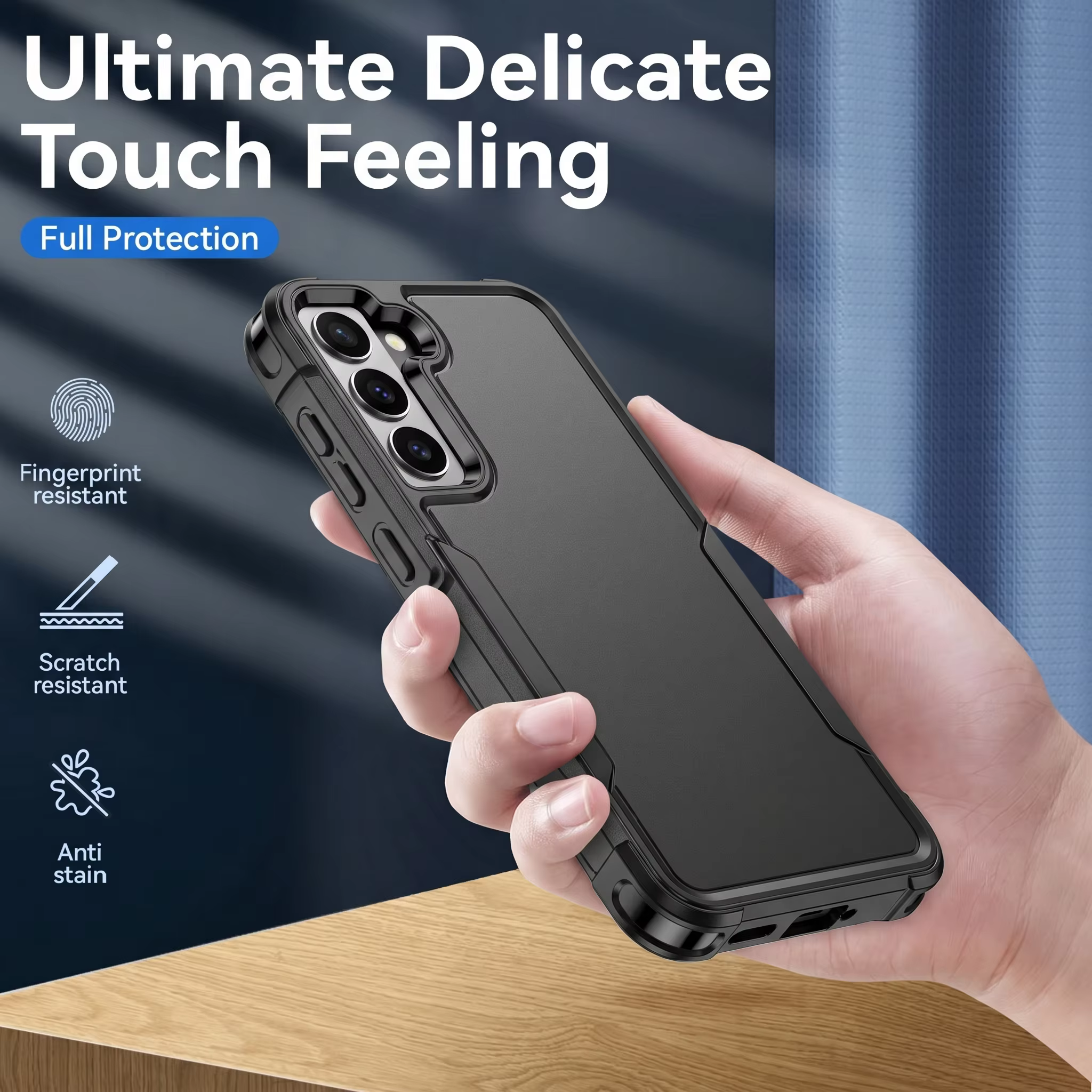 Étui de téléphone portable antidérapant pour Samsung Galaxy A57 S26 Ultra S25 FE A17 A56 A55 A36 5G A16 A15 A14 A54 S23 S25 S22 S24 Plus