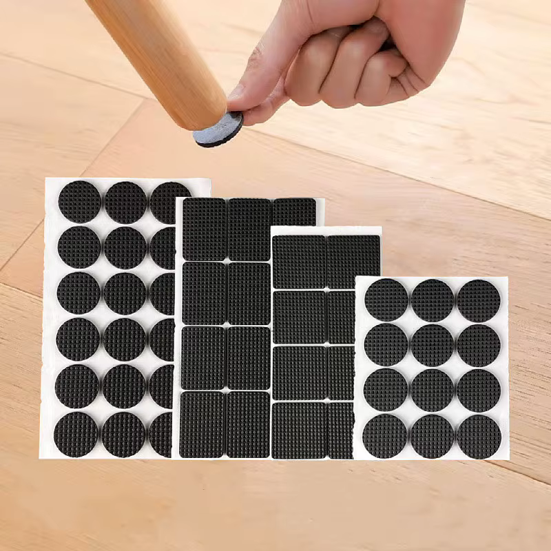 Coussinets en caoutchouc pour pieds de chaise, tapis antidérapant, amortisseur de pare-chocs, protection des pieds de Table auto-adhésive, matériel de protection du sol