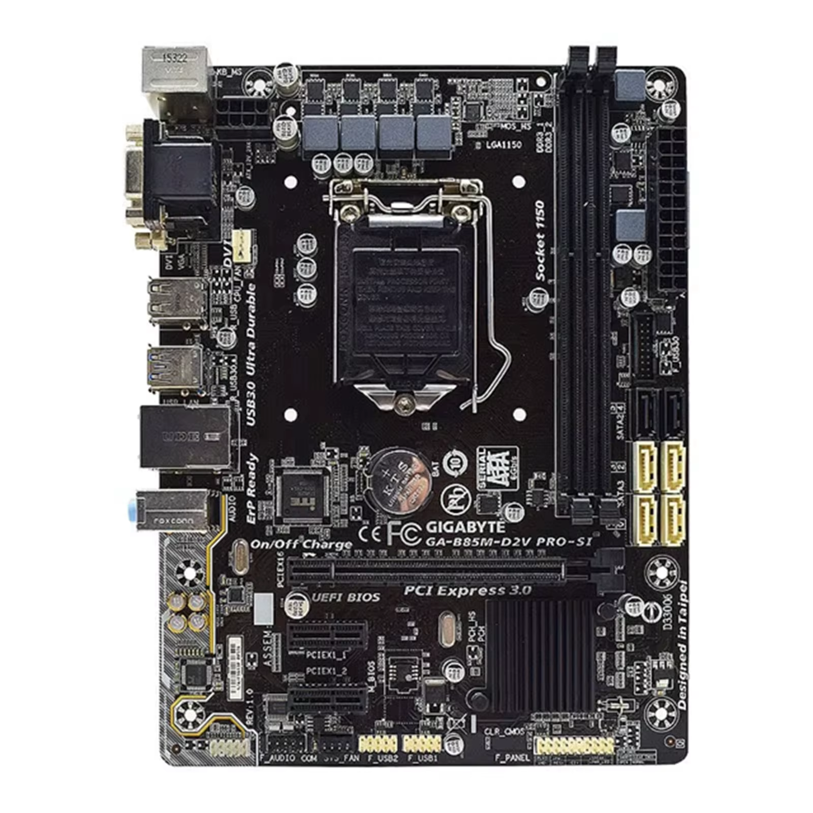 Carte mère Gigabyte GA-B85M-D2V PRO-SI LGA 1150 Intel B85 compatible avec les processeurs i7-4790 4770T 4570 4130