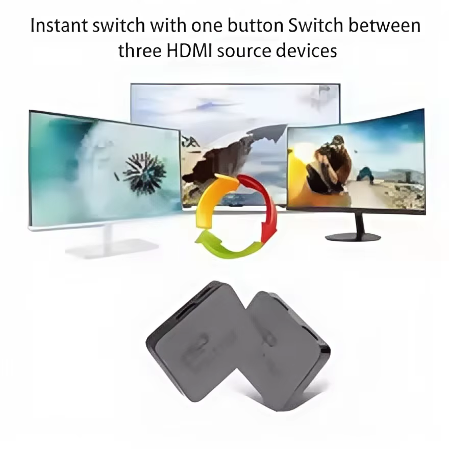 Répartiteur HDMI 1x2 4K – Distributeur vidéo 1 entrée 2 sorties pour double moniteur