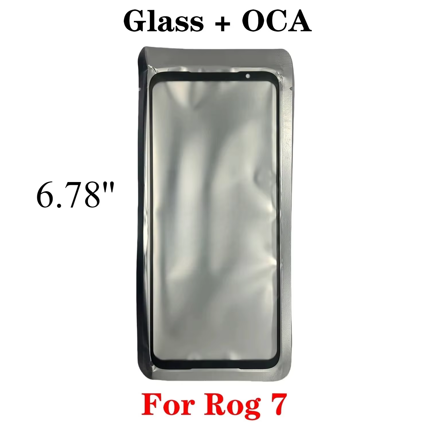 Pour Asus Rog Phone 1 2 3 5 5s 6 6D 7 8 9 Pro Écran tactile Panneau de verre extérieur avant + OCA
