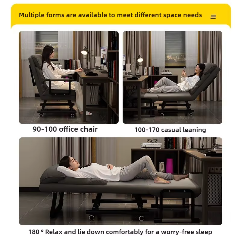 Chaise inclinable pliable
