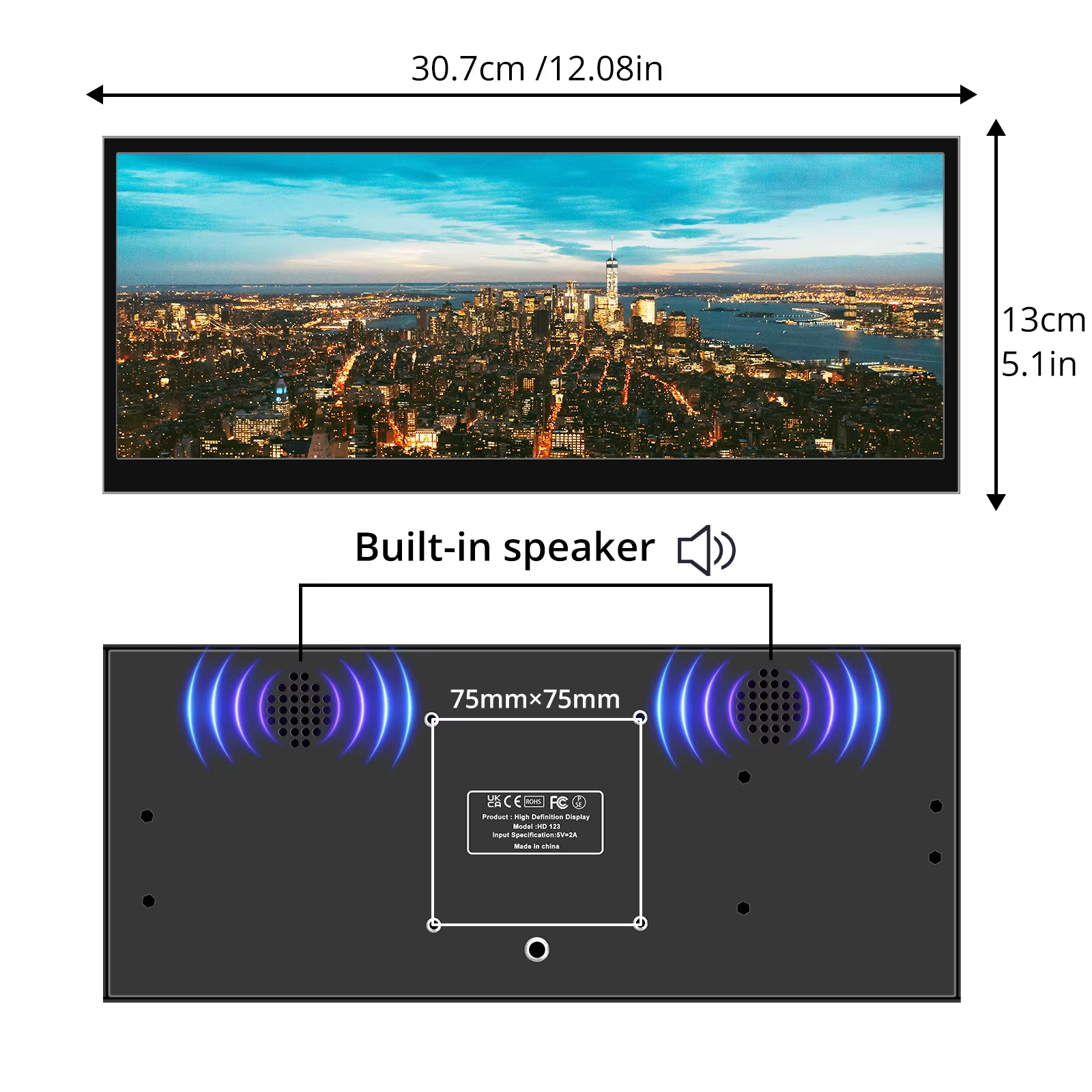 Moniteur à écran tactile 12.3 /14.5 pouces