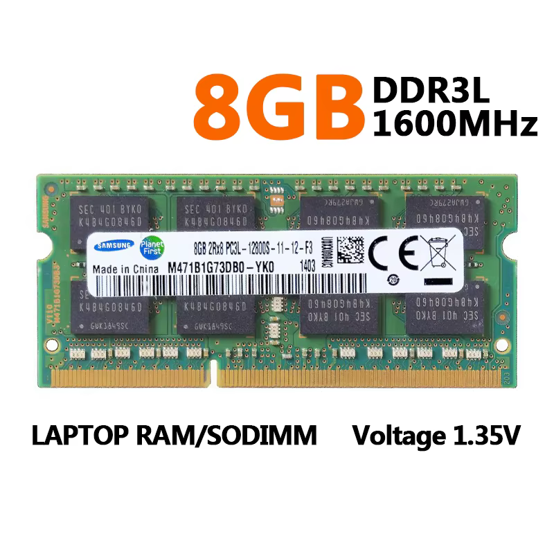 Samsung ordinateur portable Ram DDR3L DDR3 2GB 4GB 8GB 1600Mhz SO-DIMM PC3-12800 PC3L-12800