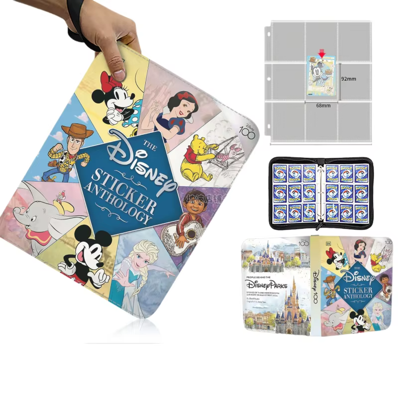 Album de cartes et de badges Disney 100e anniversaire, collection de badges, jouet de dessin animé, cadeau d'anniversaire pour enfants