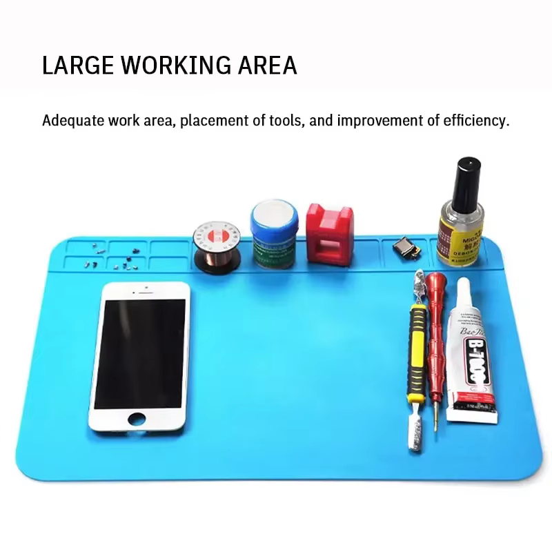 Tapis de réparation en silicone imperméable pour carte mère