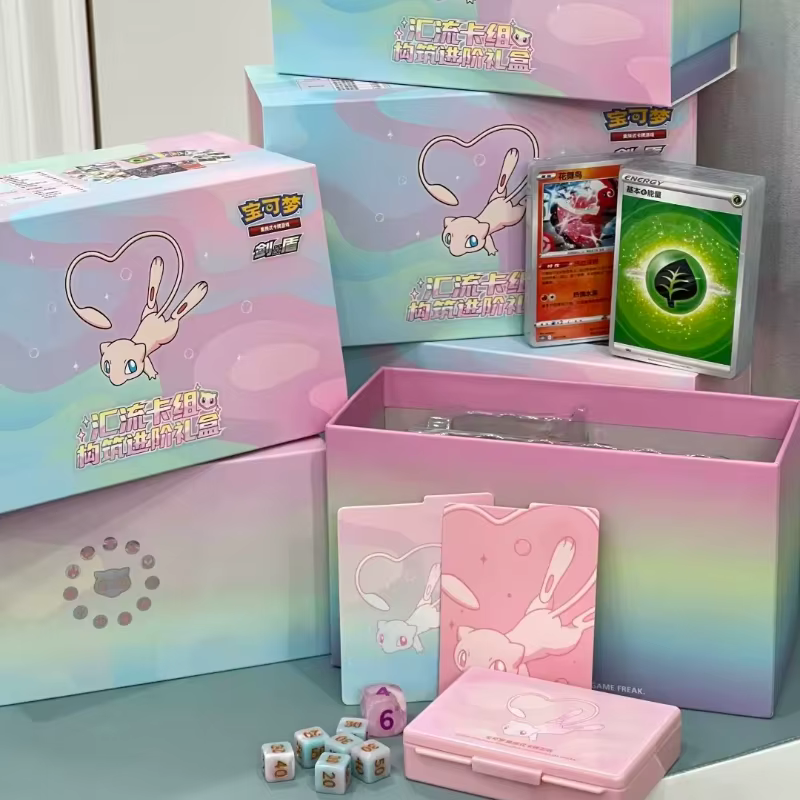 100% Original Pokemon Mew carte de convergence pont Construction boîte-cadeau PTCG simplifié carte chinoise cartes à collectionner jouet cadeaux