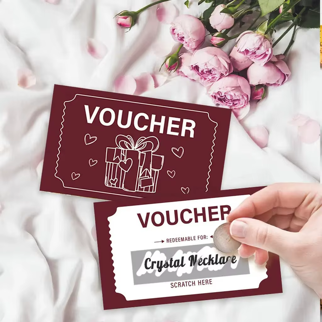 30 cartes à gratter DIY, billet doré avec autocollants, cadeau romantique pour anniversaire, Saint-Valentin, surprise