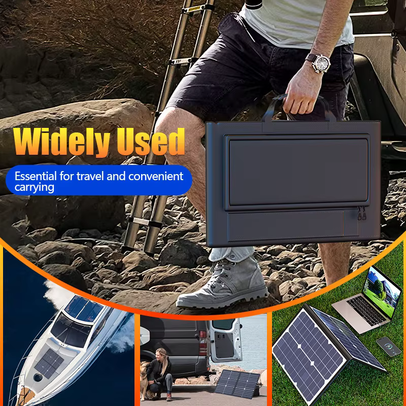 Kit de panneaux solaires portables pour le camping et les camping-cars : Station d'alimentation pliable 1000W avec sortie 18V DC et connecteur MC4