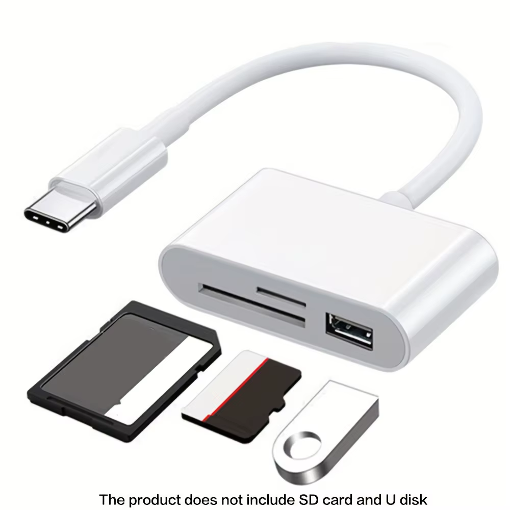 Lecteur de carte SD 3 en 1, adaptateur OTG, Port 2.0/3.0, Compatible avec MacBook Pro, ordinateur portable, caméra, téléphones portables