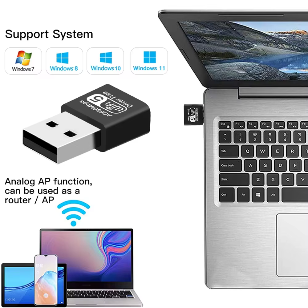 Adaptateur WiFi double bande AC650