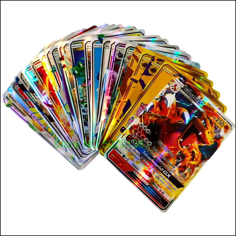 Cartes Pokémon allemandes Vstar Vmax GX édition limitée, cartes holographiques brillantes arc-en-ciel Arceus Pikachu Charizard, cadeau pour enfants