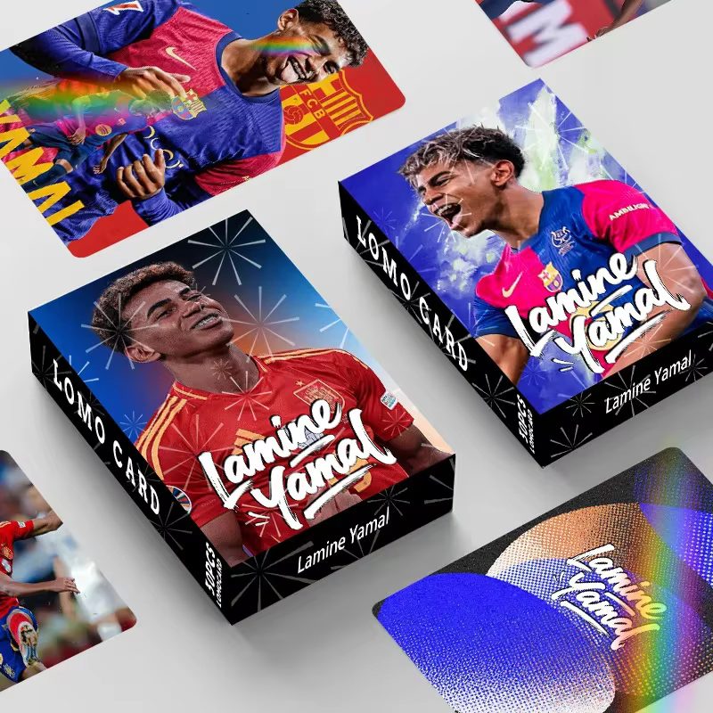 Cartes LOMO holographiques laser flash, 30 pièces en boîte, cartes décoratives miniatures HD double face, cartes cadeaux