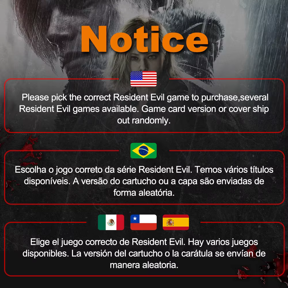 Jeu Nintendo Switch 2, série Resident Evil
