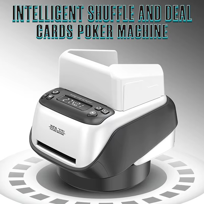 Machine automatique de revendeur de Shuffler de cartes 360 °   Distributeur de cartes de Poker électrique rotatif, dispositif d'outils, jeux de fête à domicile, Rechargeable