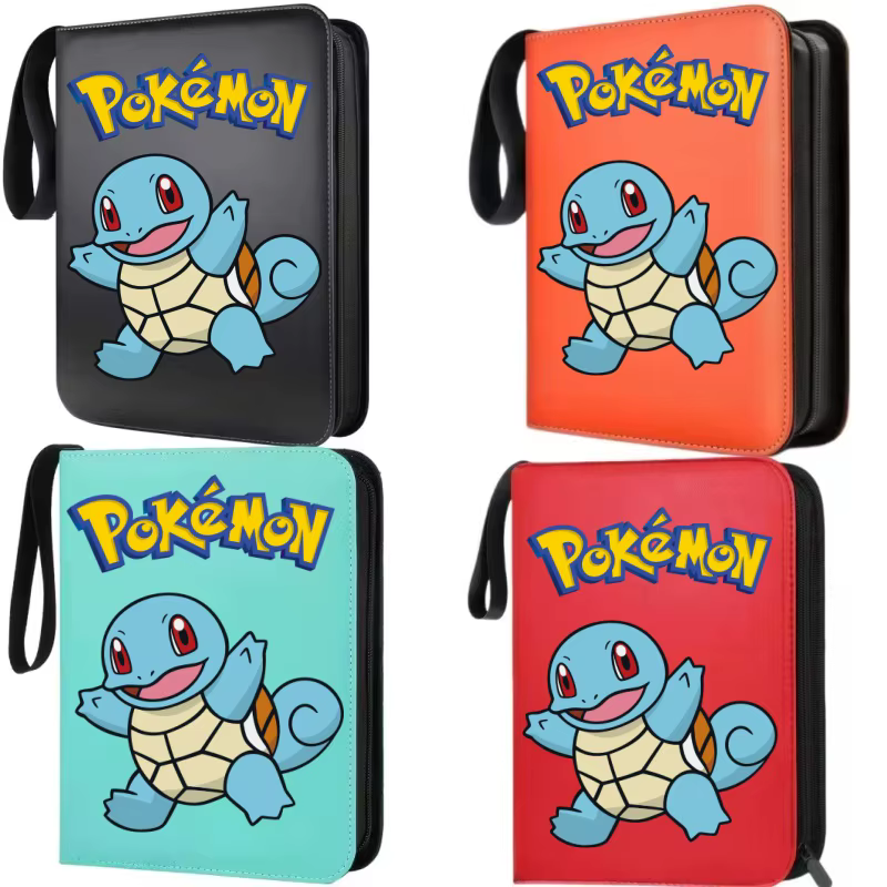 Album de cartes portable Pokémon Pikachu Charizard avec fermeture éclair, pour collection de figurines de jeu et accessoires d'anime, idéal pour les cadeaux