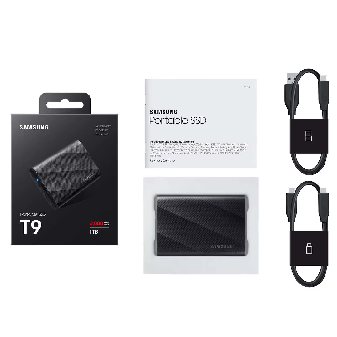 SSD portable Samsung T9 1 To 2 To 4 To USB 3.2 Gen 2x2
