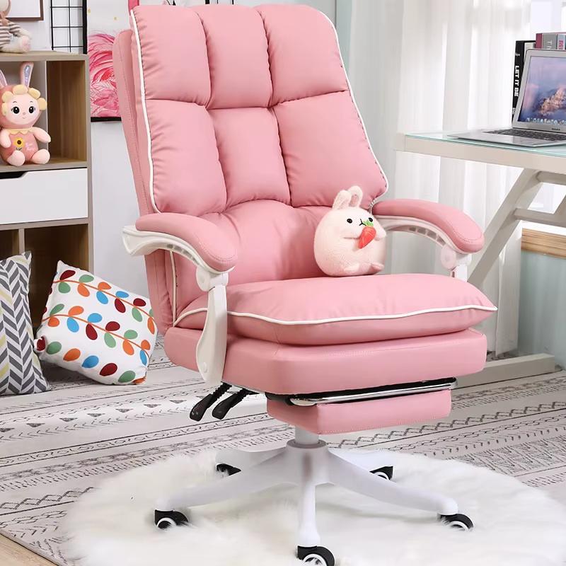 Fauteuil de Bureau Inclinable avec Repose-Pieds WCG