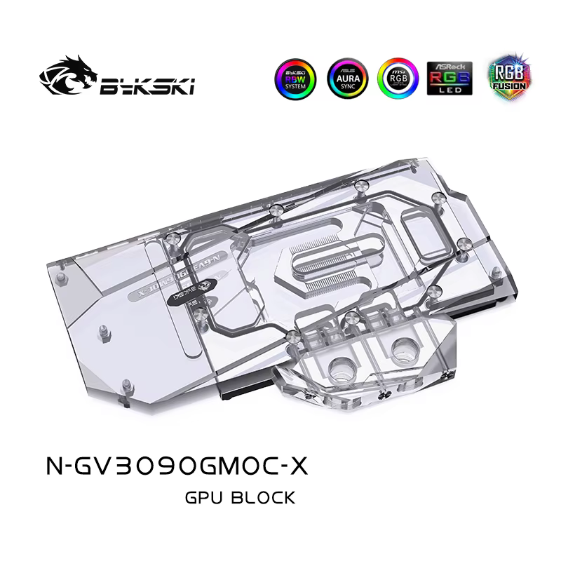 Bykski bloc d'eau utilisé pour GIGABYTE RTX 3080 GAMING OC 3X 10G/3090/3080ti carte GPU/bloc de radiateur en cuivre N-GV3090GMOC-X