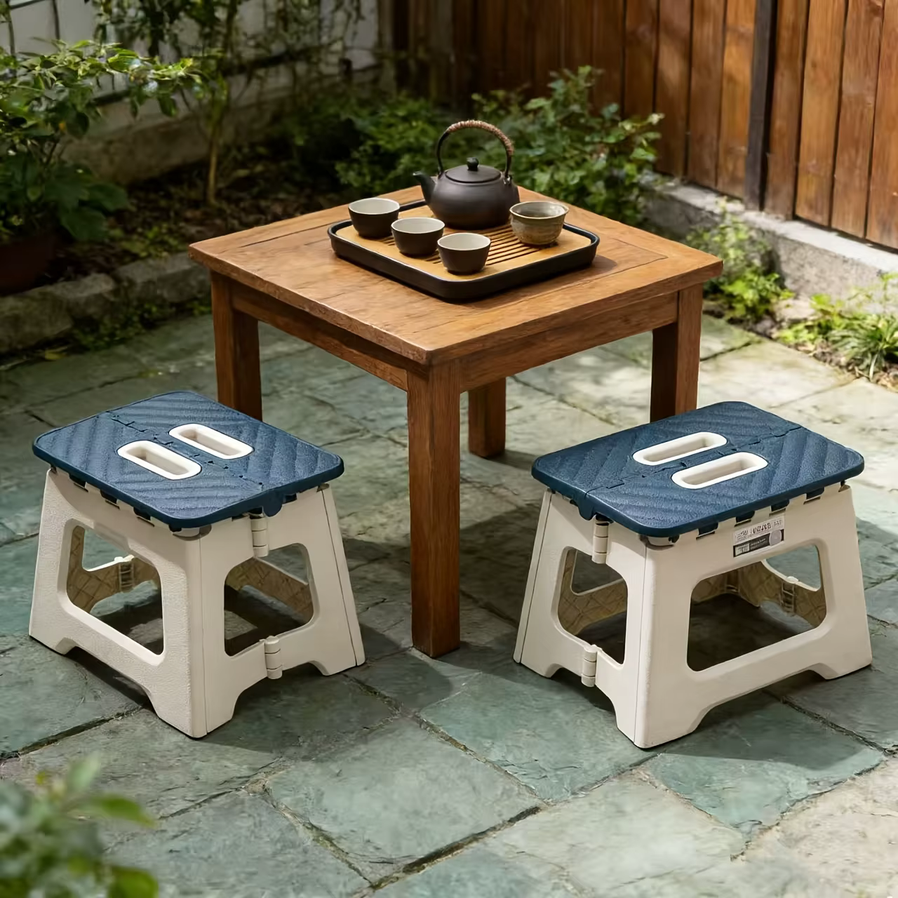 Tabouret pliant portable - Tabouret compact et léger, robuste, avec poignée antidérapante et de transport, adapté au camping, à la randonnée