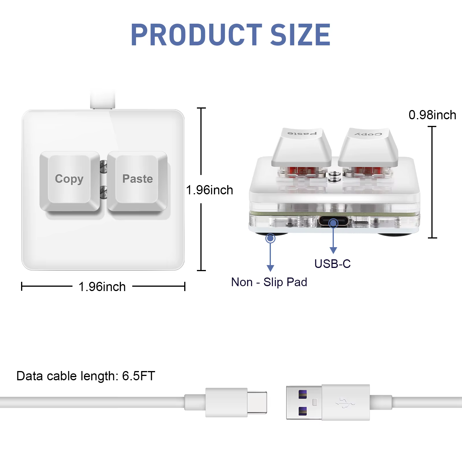 Clavier USB filaire SAYODEVICE pour copie et collage