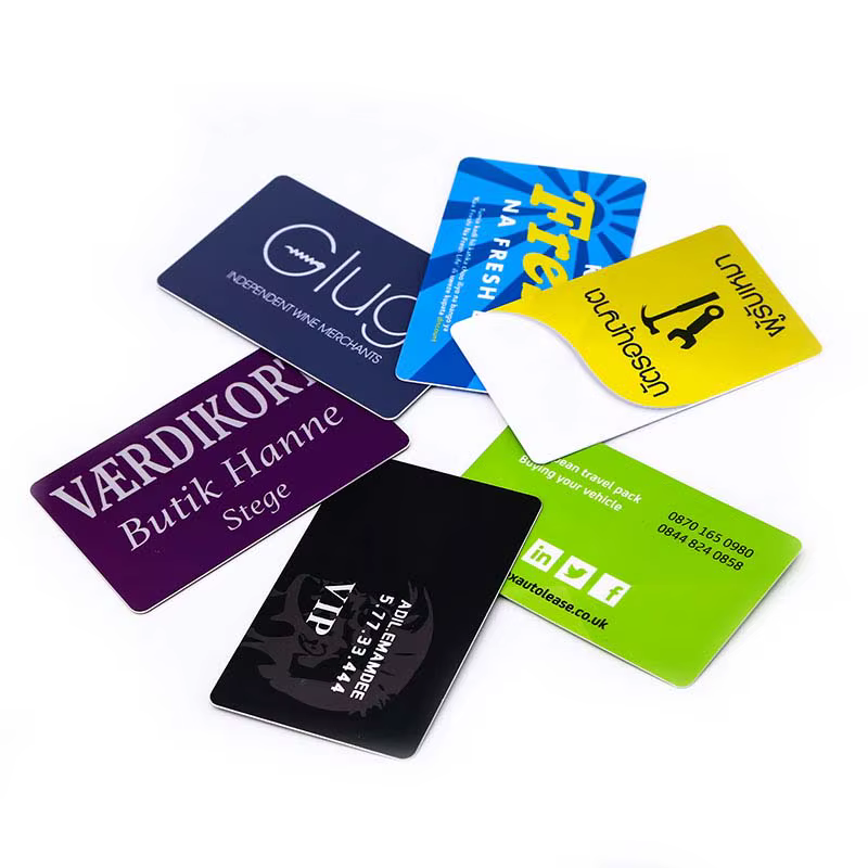 Carte en plastique épaissie personnalisée, carte de visite sur mesure, carte de membre, personnalisation de cartes professionnelles, carte PVC personnalisée