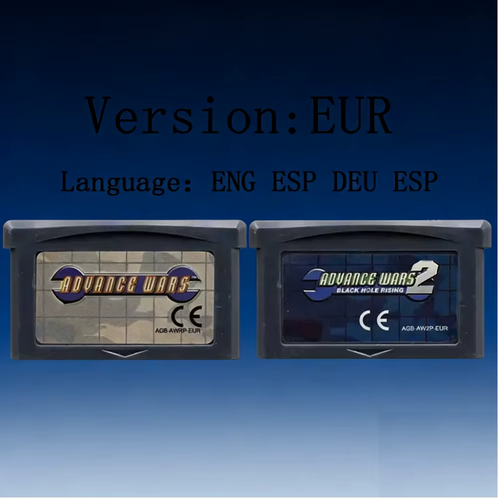 Cartouche de jeu vidéo USA/EUR Advance Wars GBA 32 bits pour console GBA