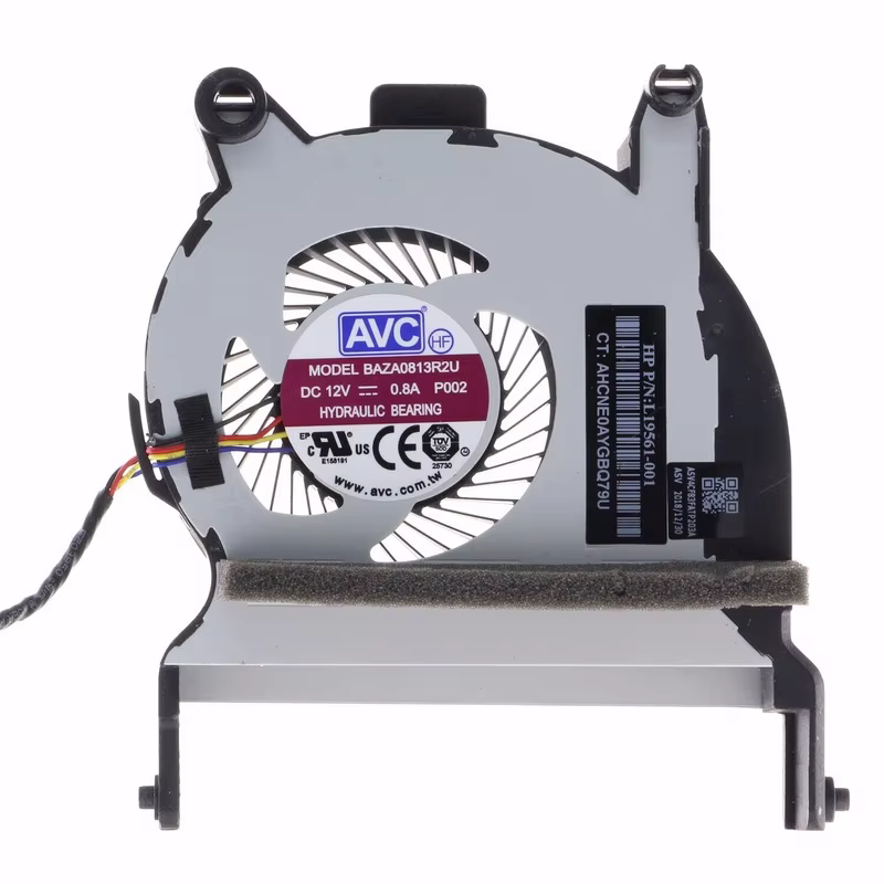 Nouveau ventilateur de refroidissement de processeur pour ordinateur portable pour HP EliteDesk 800 G4 Mini PC de bureau L19561-001 L19564-001 12V 4 broches