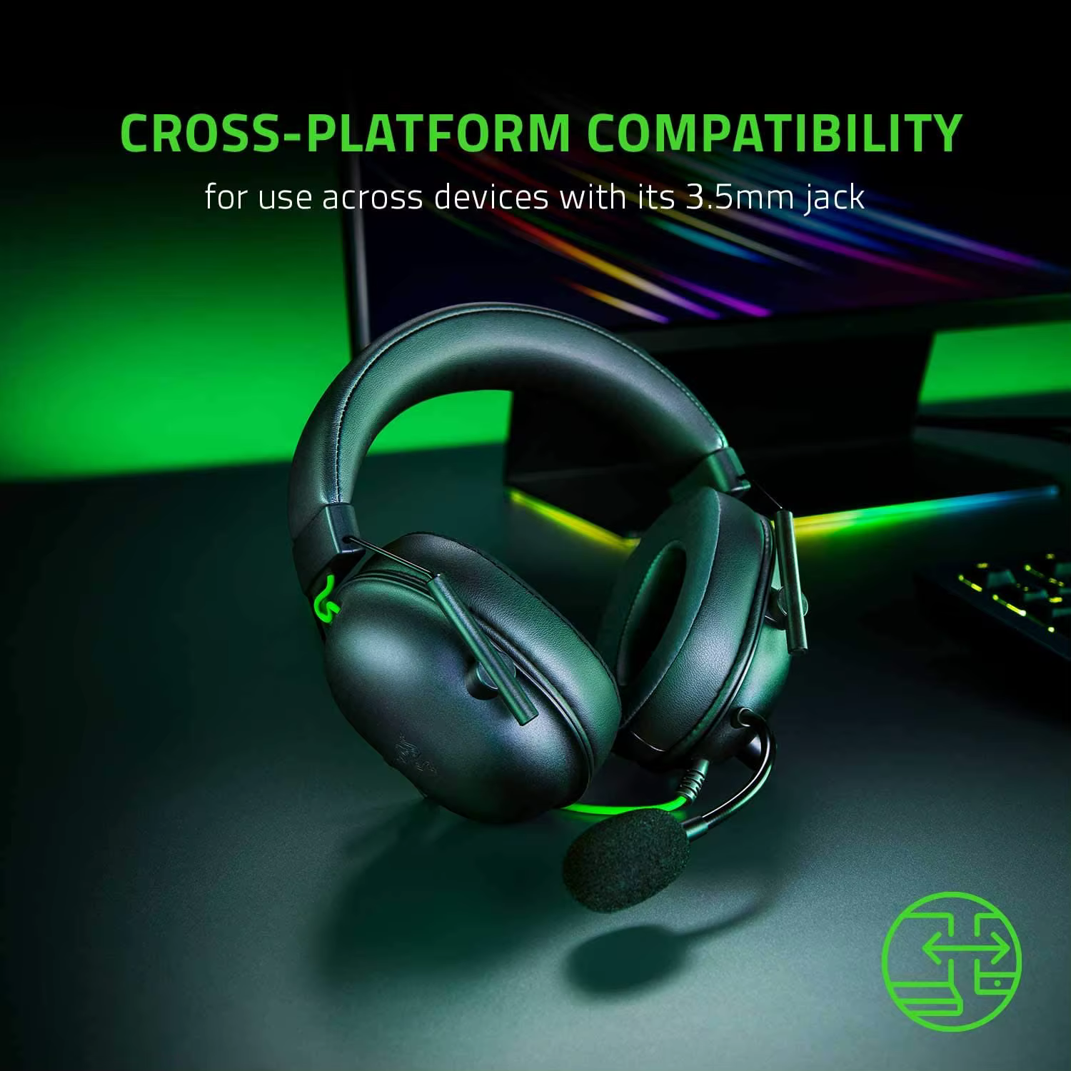 Razer-Casque de jeu filaire BlackShlavabo V2 X