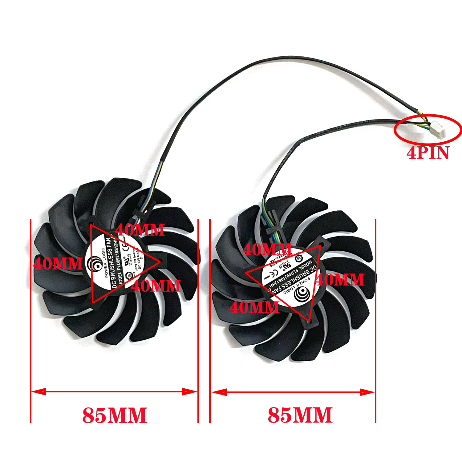 PLD09210B12HH PLD09210S12HH 85MM pour MSI GTX 1650 1650S 1660 1660S 1660TI GAMING Magic Dragon ventilateur de carte graphique