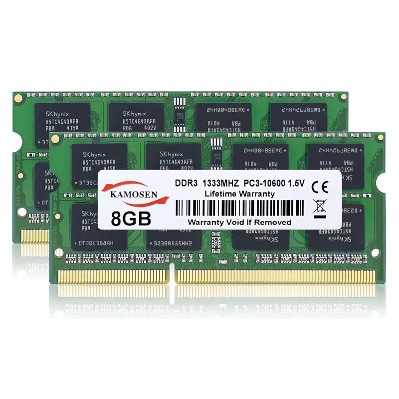 DDR3 DDR3L DDR4 1GB 2GB 4GB 8GB 16GB 32GB ordinateur portable RAM 667 800 1333 1600 2400 2666 3200 204pin donc DIMM