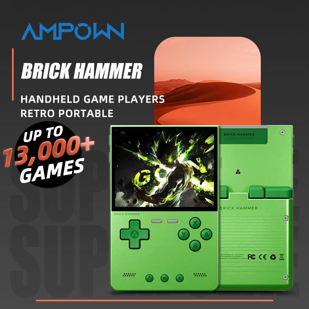 TRIMUI Brick Hammer lecteur de jeu Portable CNC entièrement en métal 3.2 ''écran IPS jeux rétro système Linux dispositif de jeu vidéo