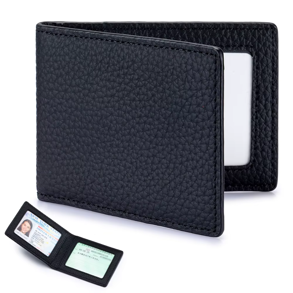 Nouveau porte-permis de conduire en cuir véritable porte-carte d'identité couverture de permis de conduire Ultra-mince porte-carte de crédit porte-carte