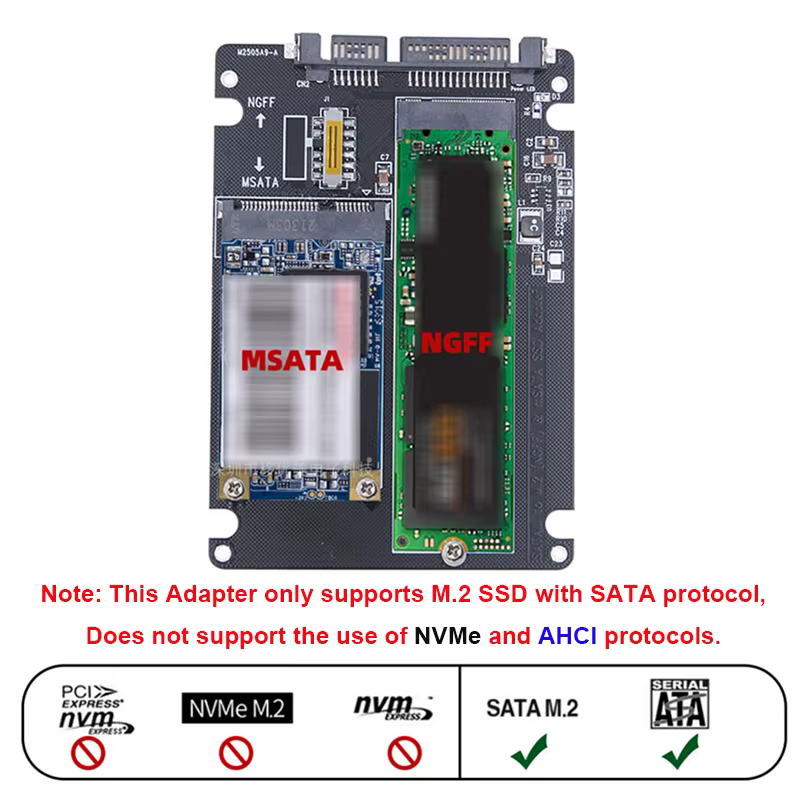 Boîtier de conversion de disque dur SSD M.2 vers SATA3 externe Coolcirc