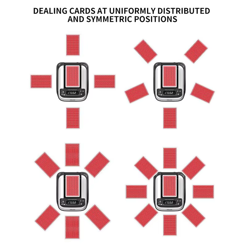Machine automatique de revendeur de Shuffler de cartes 360 °   Distributeur de cartes de Poker électrique rotatif, dispositif d'outils, jeux de fête à domicile, Rechargeable