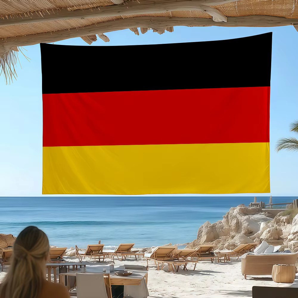 Drapeau de la nation allemande pour fête de jardin, décoration murale pour salon, maison, bannière, tapisserie extérieure pour chambre à coucher