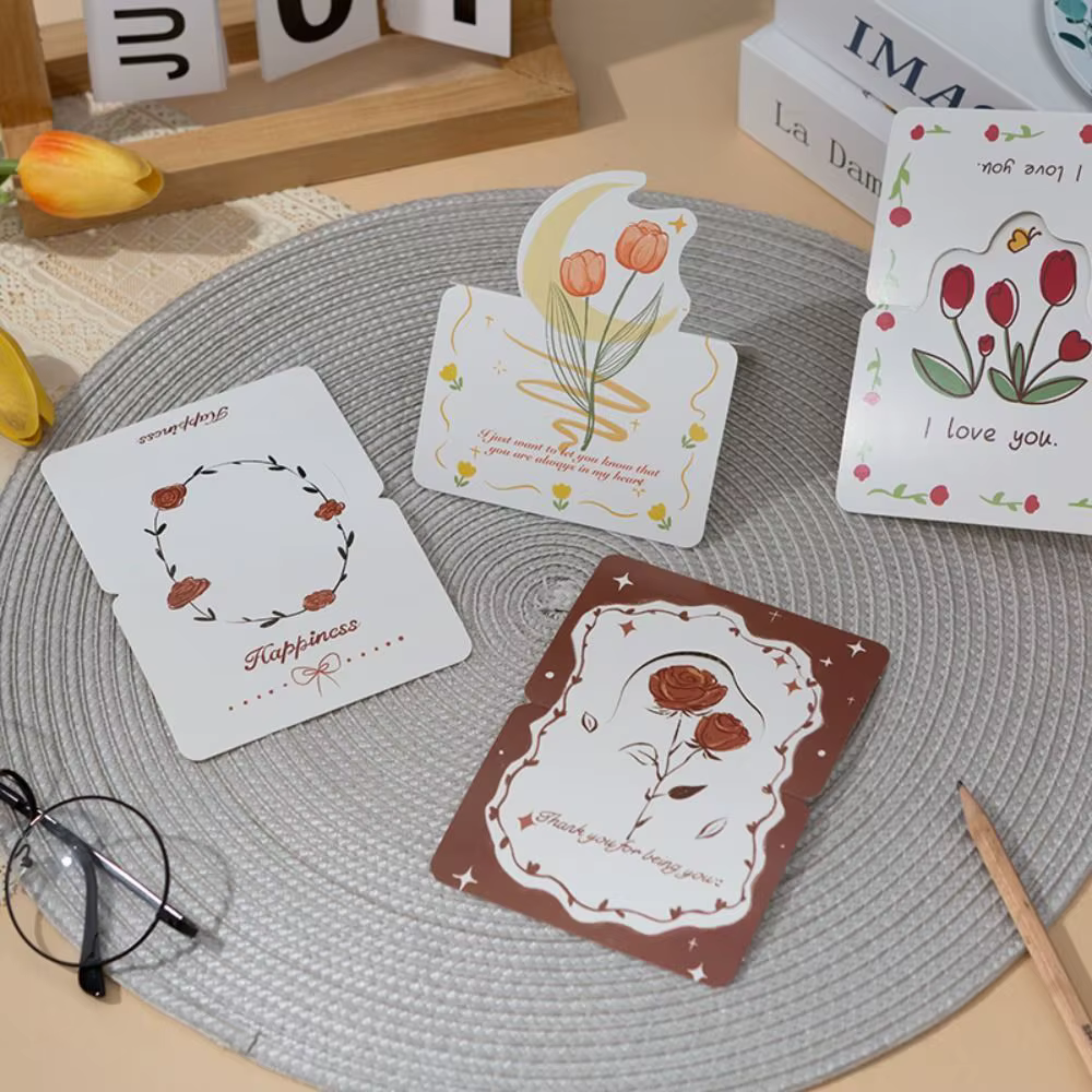 10 cartes de vœux exquises à personnaliser, cartes de remerciement manuscrites, cartes d'invitation vierges, cadeaux festifs