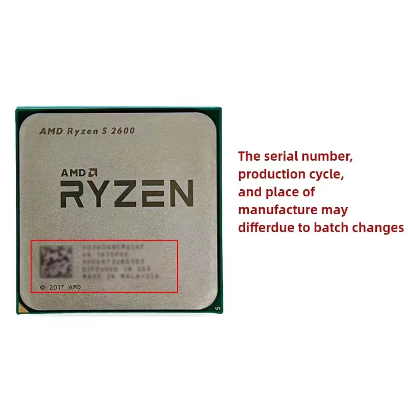 Processeur de bureau AMD Ryzen 5 R5 2600 3