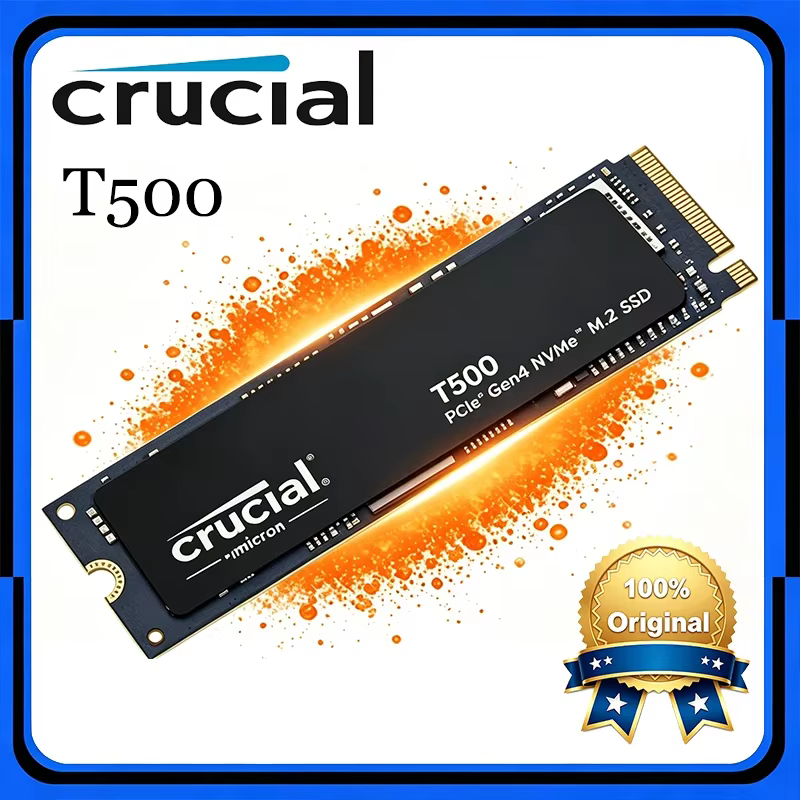 SSD NVMe M.2 Crucial T500 1 To Gen4 7300 Mo/s pour PS5
