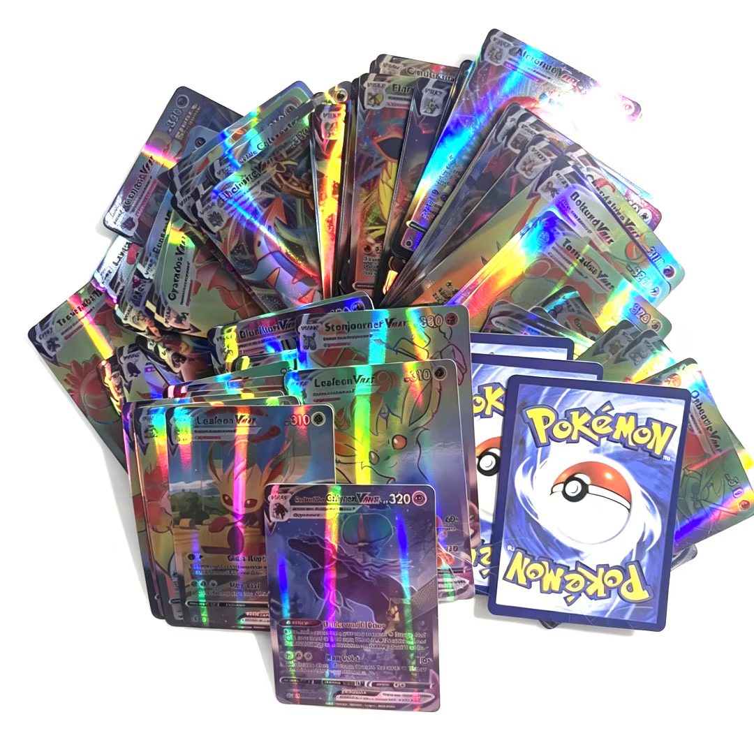 Cartes Pokemon V VMAX GX EX, version française et anglaise, 60/100 pièces, ensemble de cartes holographiques rares, pour collection Pokemon TCG, cadeau