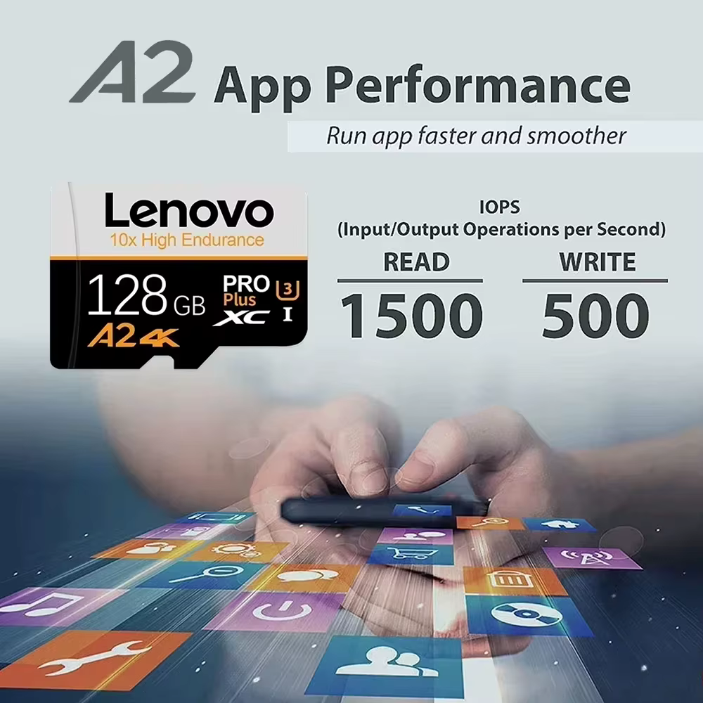Carte mémoire SD Lenovo 256GB 512GB classe 10
