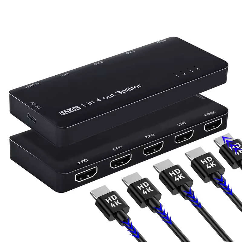 Répartiteur HDMI SST 8K 1 entrée 4 sorties 4K 120Hz Boîtier de synchronisation 1x4