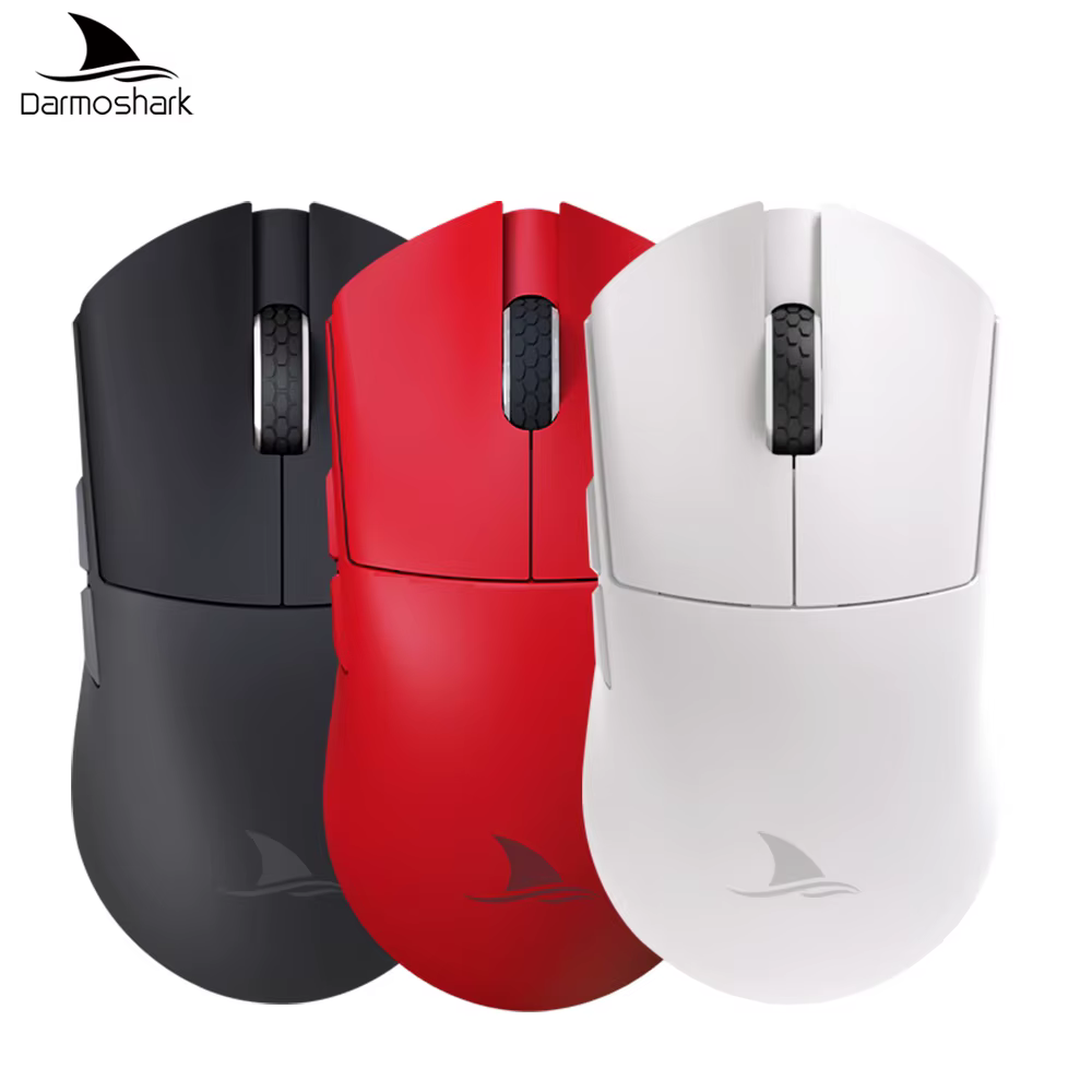 Darmoshark M3 Pro /Max souris de jeu sans fil Bluetooth tri-mode PAW3395/3950 Nordic 52840