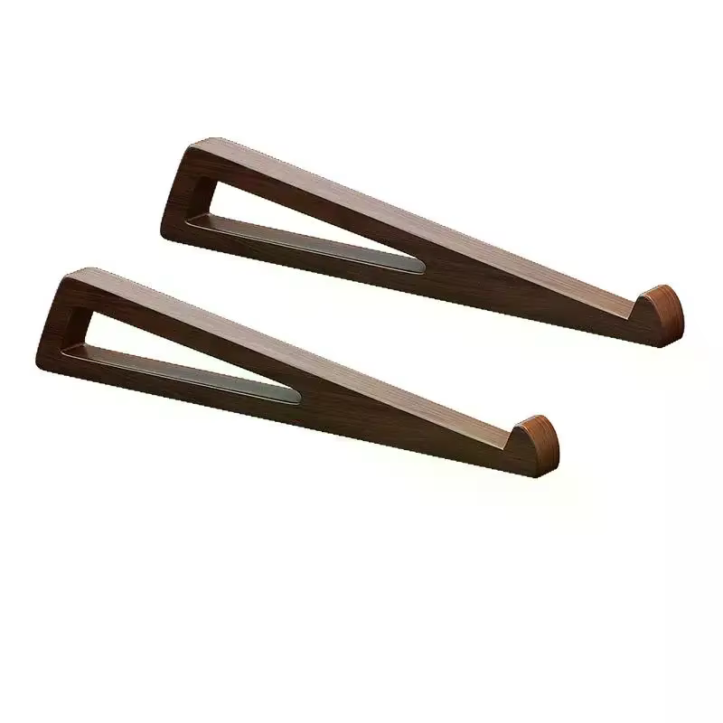 Support pour ordinateur portable en bois - Ergonomique réglable 12 ° Angle avec conception de refroidissement pour