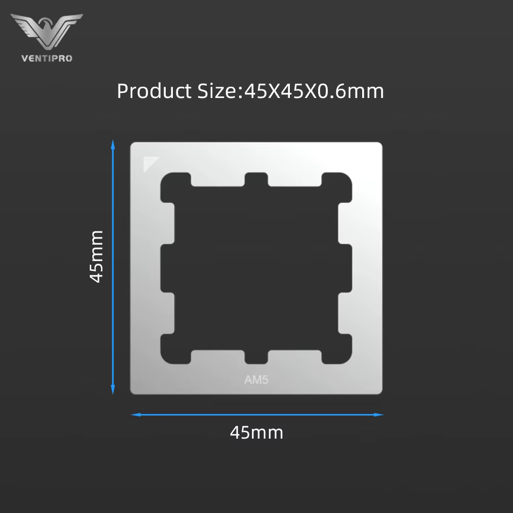 VENTIPRO AM5 : cadre de contact pour CPU en cuivre pur à encadrement intégral